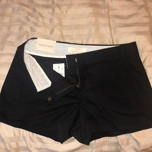 NWT J.Crew Black Chino Shorts